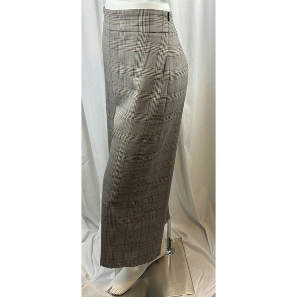 Zara Plaid Wide Leg Cropped Career Casual Pants Trousers Academia Preppy 64-31 - Picture 1 of 16